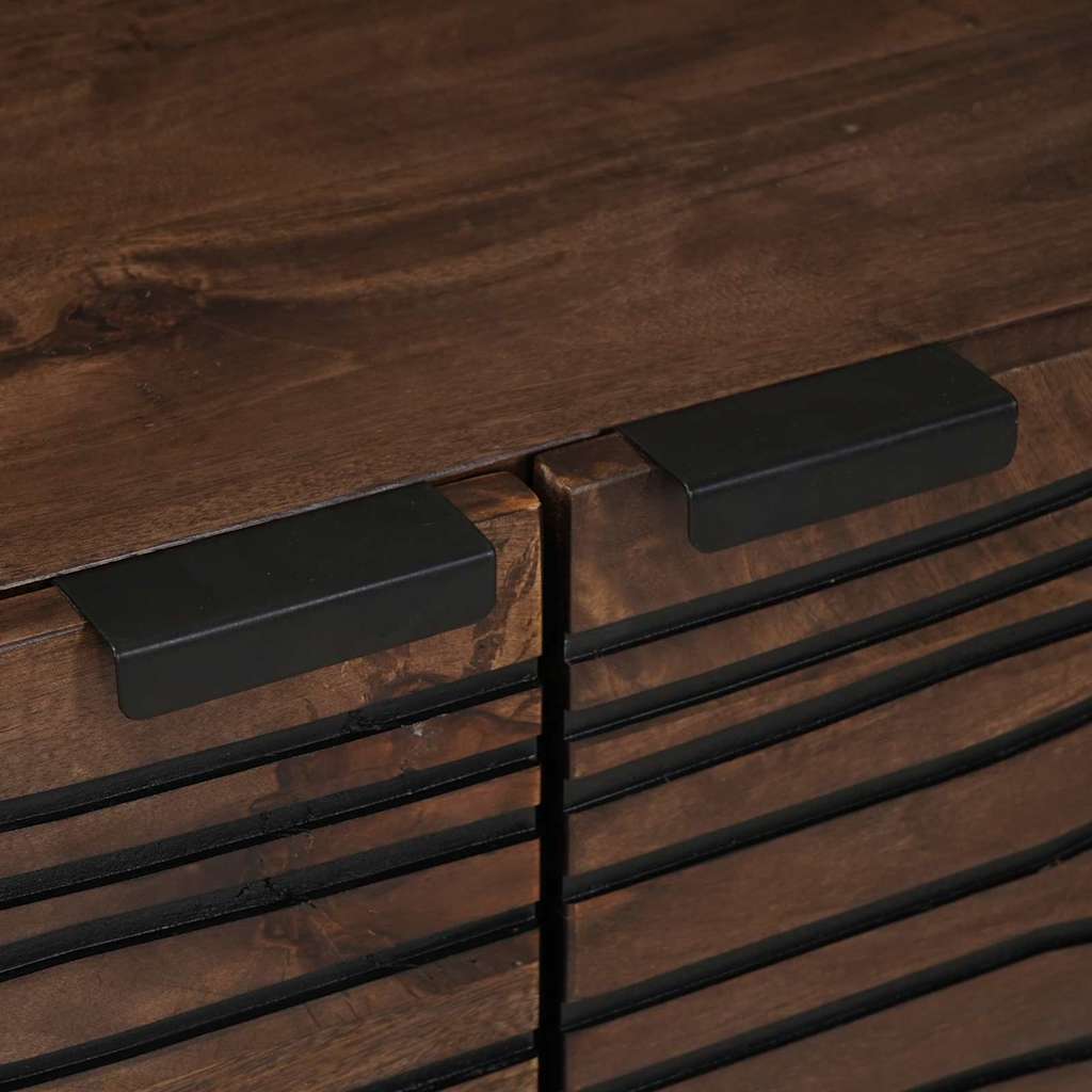 Coffee Table Brown and Black 80 x 50 x 40 cm